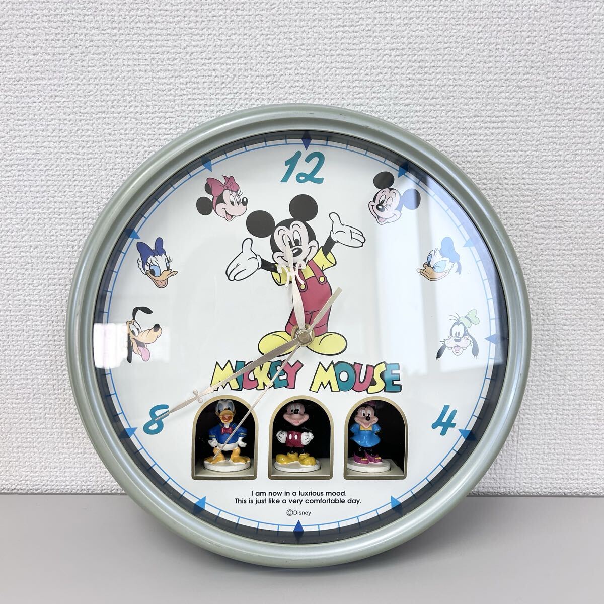 中古】ディズニー ミッキーマウス 八角 からくり時計☆メロディ12曲 光