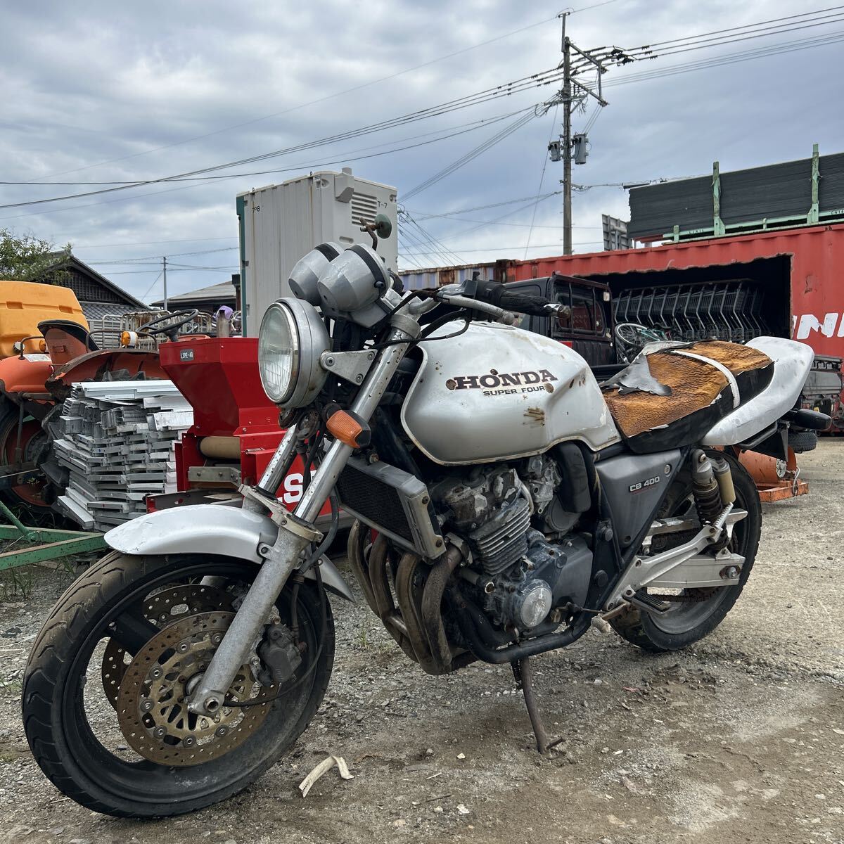 CB400F 実働好調 レストアベース 部品取り 書類付きの落札情報詳細 