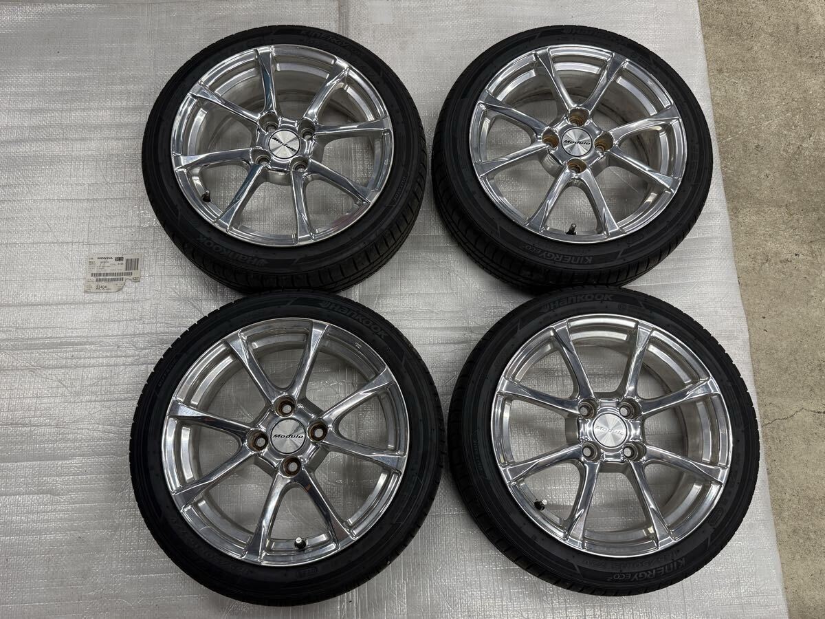 15インチ 165 45 R15 リネア メッシュ メッキ ポリッシュ BBSキャップ