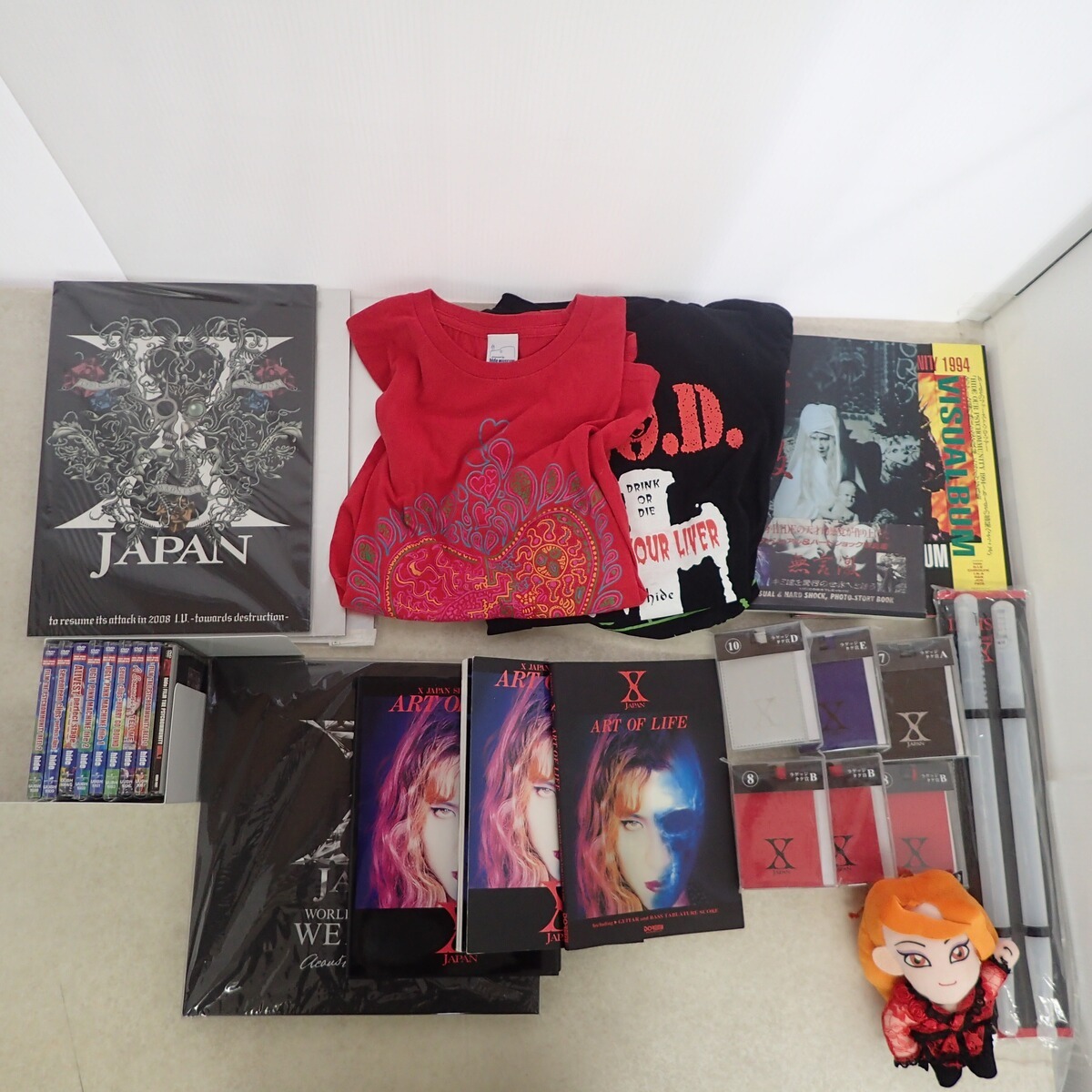 X JAPAN エックスジャパン Tシャツ/タオル 5点セット 91年ツアーT