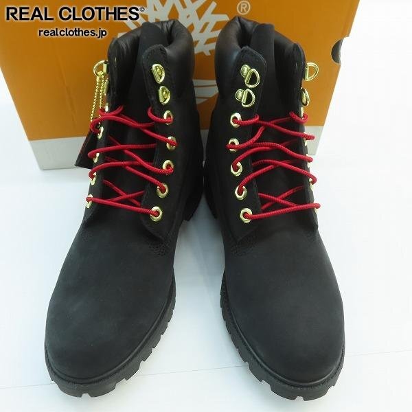 新品】新品 Off-White × Timberland コラボ ベルベットブーツ ブラック