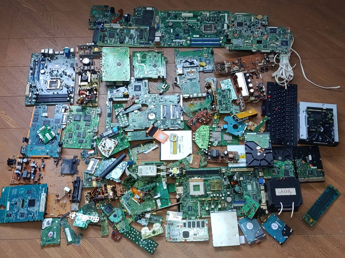 ジャンク PCパーツセット 大量 マザーボード CPU メモリ HDD 電源