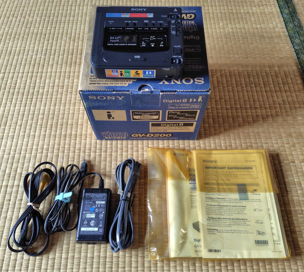 中古】SONY U-Matic ビデオカセットレコーダー VO-1700 取説、回路図
