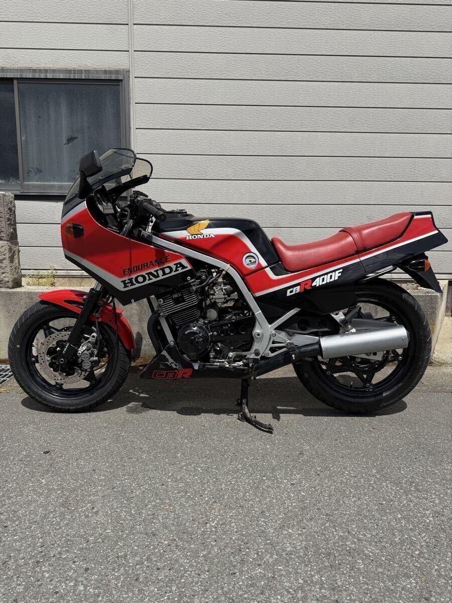 No.27 大川 製 CBR400F タックロール シート 黒 // 純正 シートベース