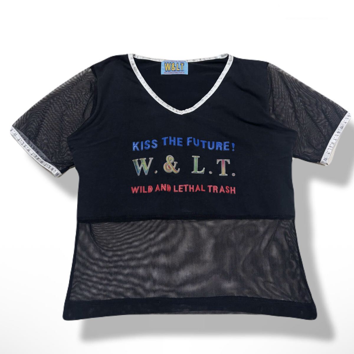 W&LT ウォルト パクパク 長袖Tシャツ【美品】イタリア製 キーホルダー 