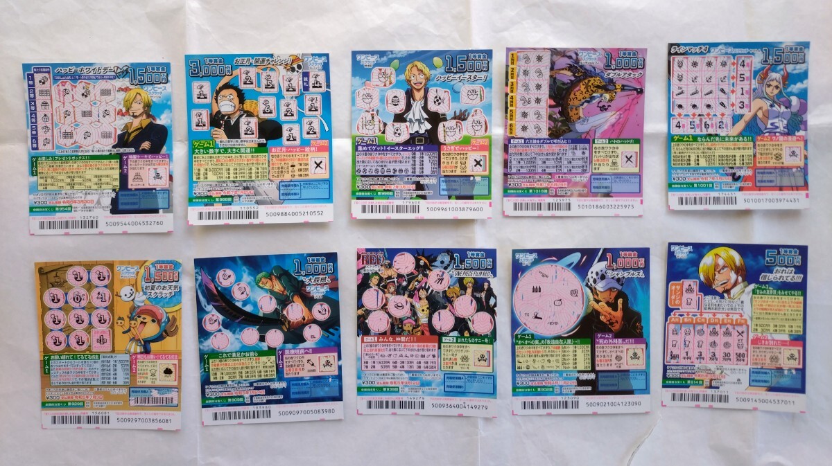 初版 ONE PIECE ワンピース 10巻 スクラッチ未削り6冊セットの落札