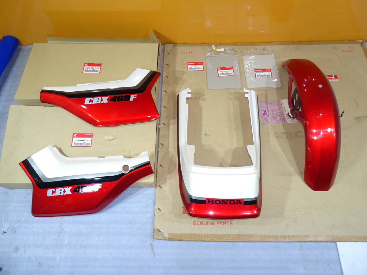 新品】CBX400F 赤ソリッド テールカウル用 カスタムステッカーの落札