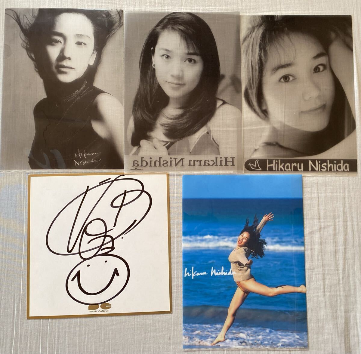 新品】人気女流プロ蒼井ゆりかさん他クリアファイル＆サイン色紙未使用