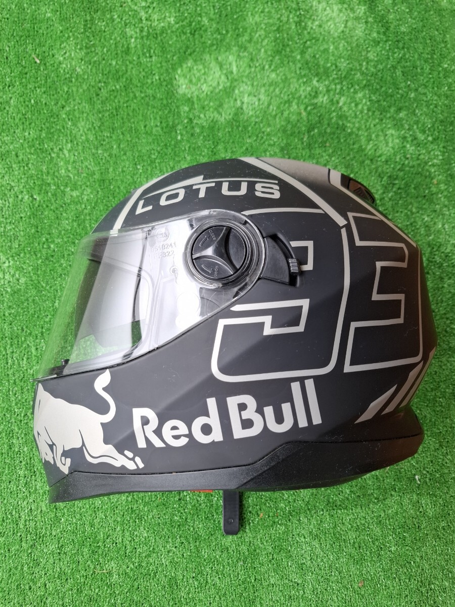 Red Bull FOX ヘルメット 艶消し黒 オフロードヘルメット 新品】1スタ！◇新品 RedBull レッドブル フルフェイスヘルメット FOX