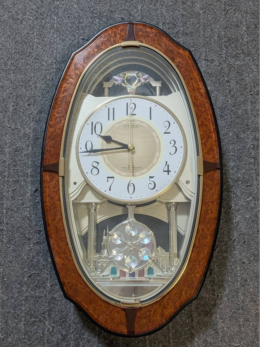 中古】♪希少【シチズン CITIZEN 壁掛け時計 メロディ 電波時計 4MN413