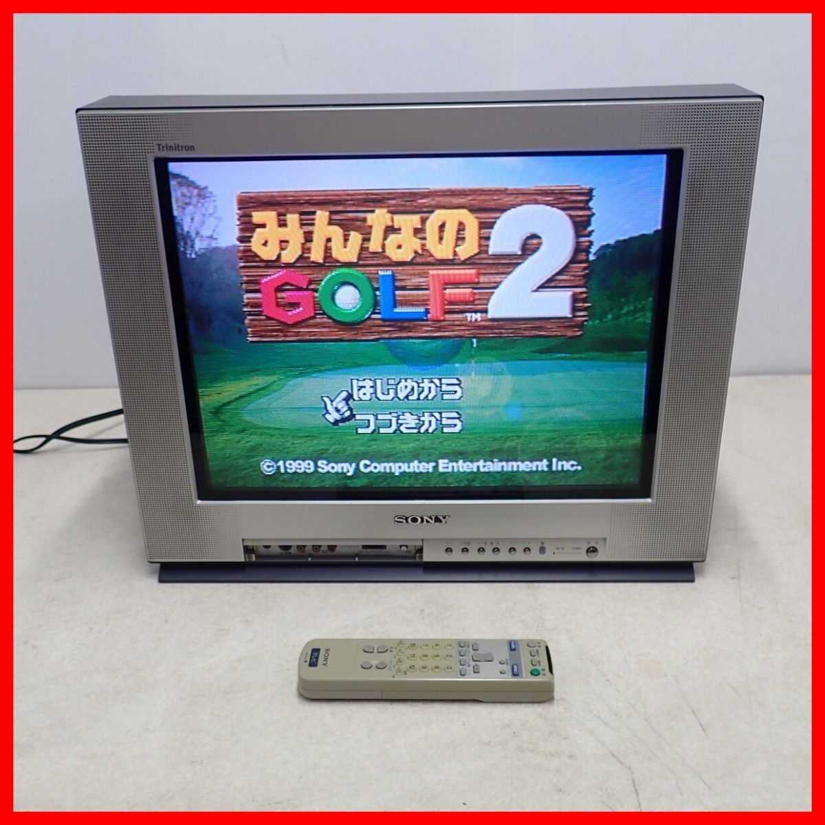 年代物の為ジャンク扱い】△SONY ソニー 14型 平面ブラウン管 テレビ