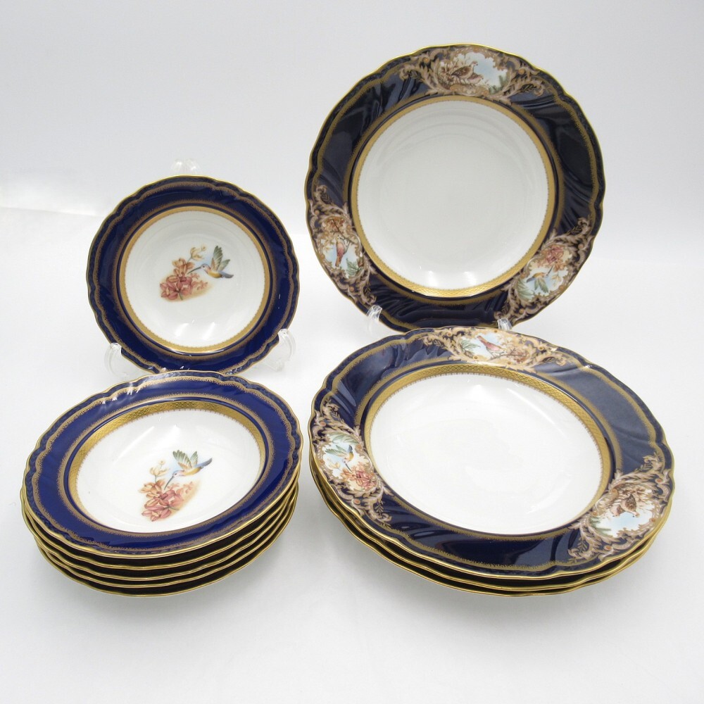 ☆保管品☆美品☆Noritake☆ノリタケ☆花更紗☆フラワー模様☆ブルー