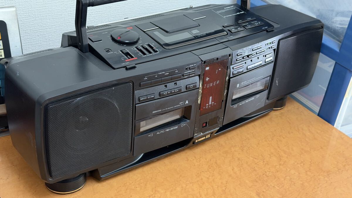 Victor ビクター RC-X750 CDラジカセ ダブルカセット バブルラジカセ G