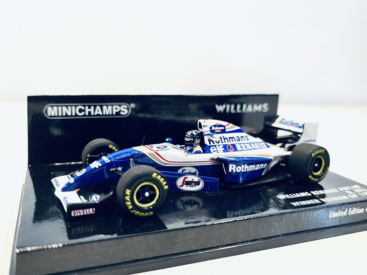 F1 ミニカー　ウィリアムズルノー　FW16B デイモンヒル 中古】タバコ仕様 1/43 ウィリアムズ ルノー FW16B #0 デイモン・ヒル