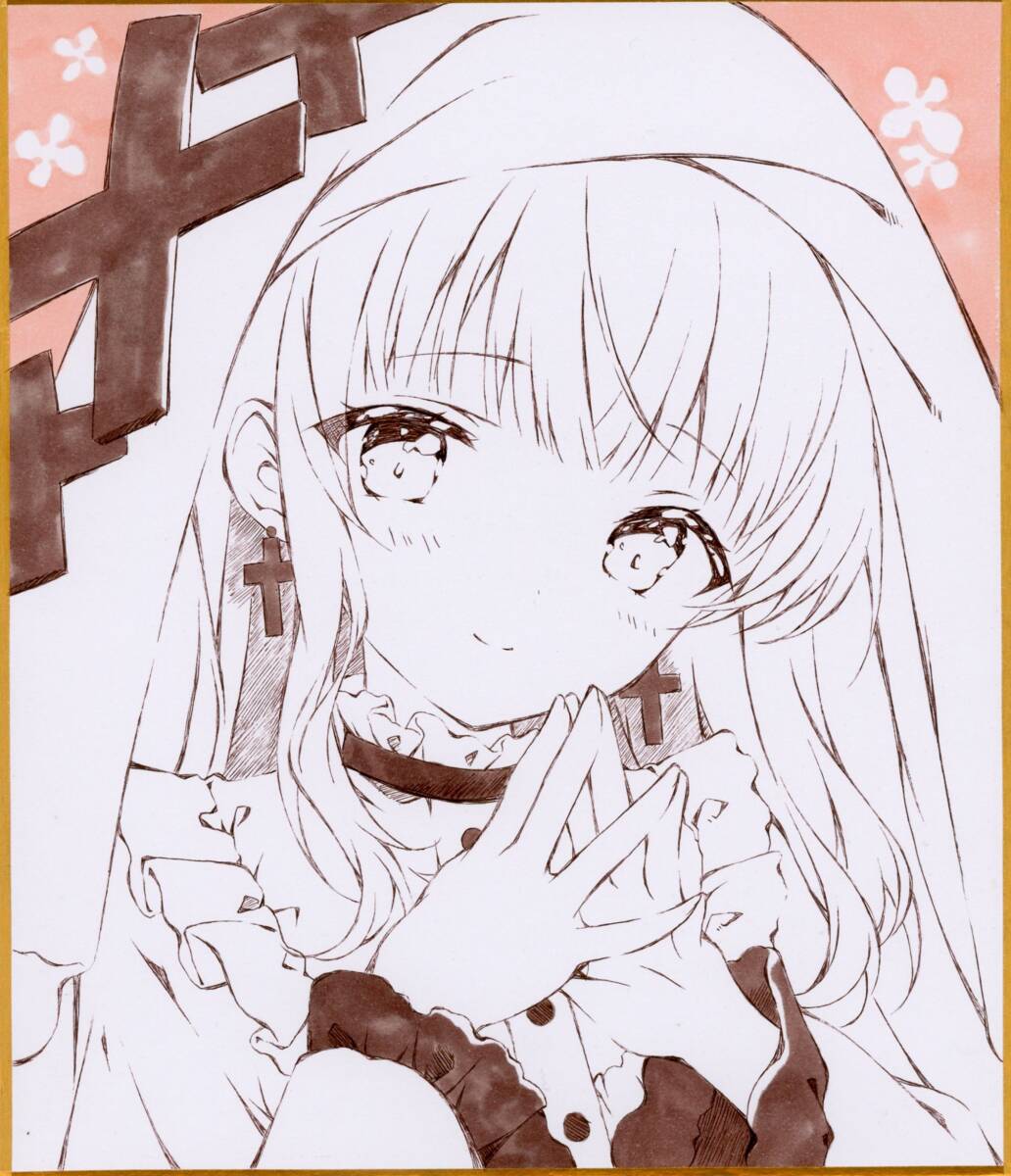 新品】＊同人手描きイラスト＊魔法少女イノリ＊森多桜花＊小色紙の落札