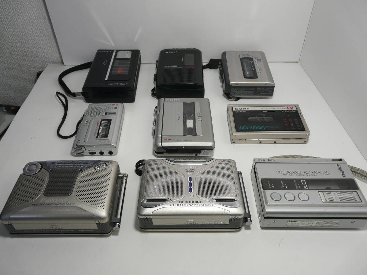 SONY 、SANYO 、aiwa カセットプレーヤー セット　ジャンク ジャンク SONY Panasonic SANYO カセット プレイヤー 9 台 【公式通販】