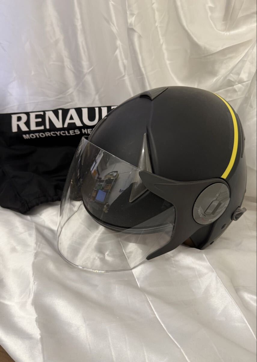 RENAULT ルノー ヘルメット) RN-999W チェッカー柄 ダブルシールド