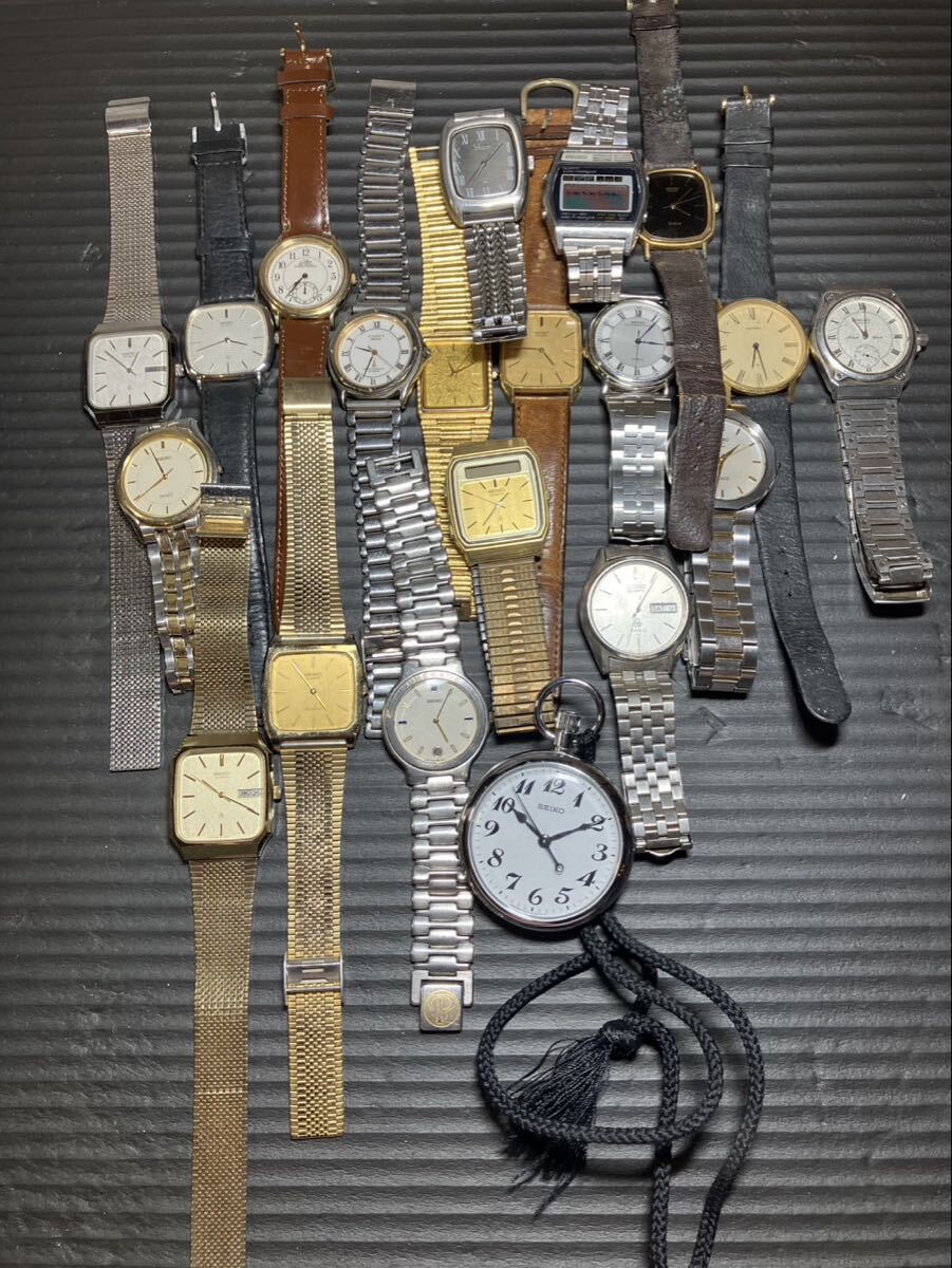 SEIKO セイコー Dolce ドルチェ 4J41-0AC0 SS QZ スクエア メンズ