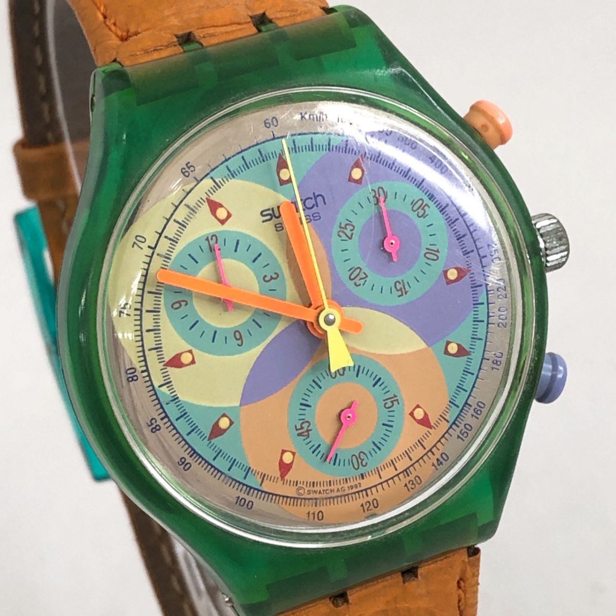 新品】スウォッチ SWATCH Jelly Stag SCK104 1993年モデル クロノ