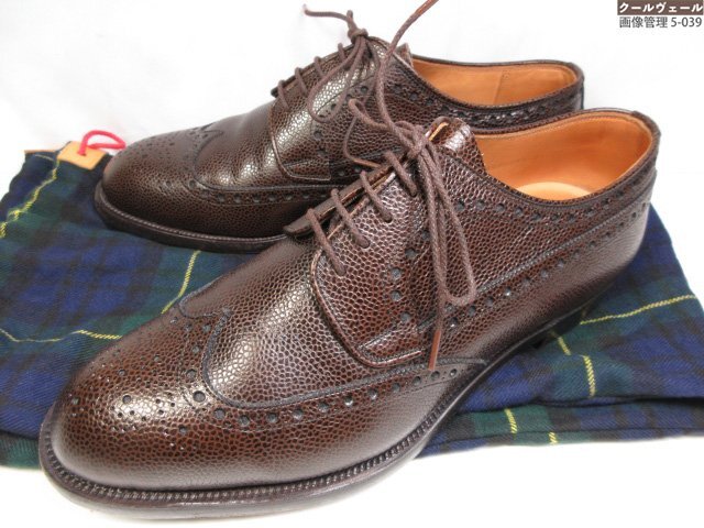 新品】【新品未使用】 SCOTCH GRAIN 2215 フルブローグ ブラック 24.5