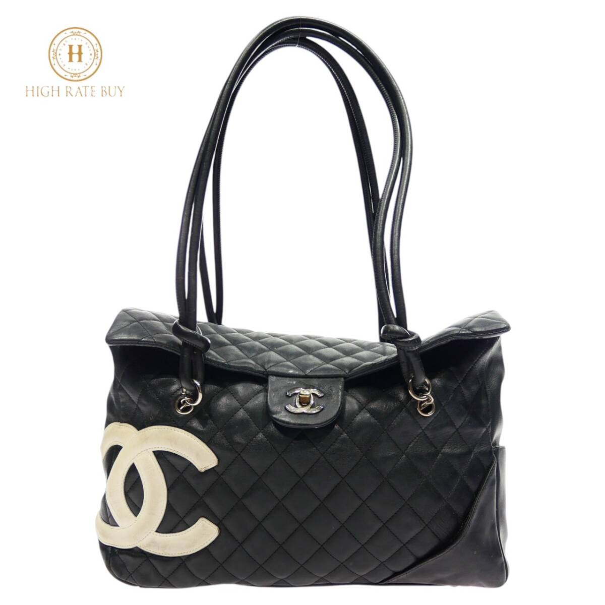 CHANEL ノベルティ ブラックレザー ハンドバッグ 新品】新品シャネル CHANEL ブランド ノベルティ ハンドバッグブラック