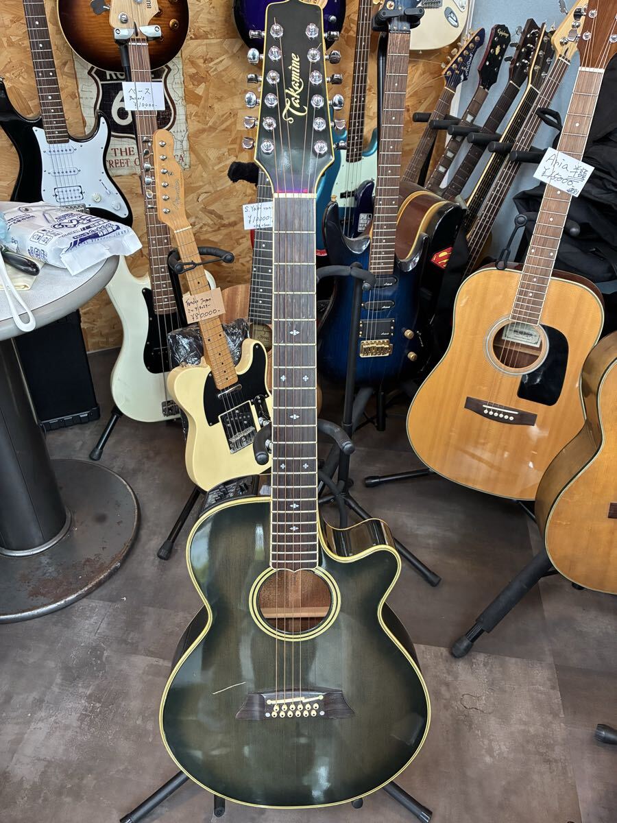 中古】TAKAMINE NPT110-12 12弦 赤プリ 長渕剛 タカミネ 高峰 12弦