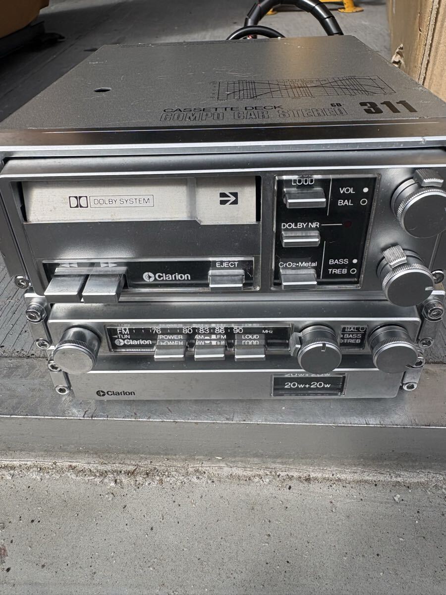 傷や汚れあり】カーステレオ 8トラック clarion クラリオン IC55 CAR