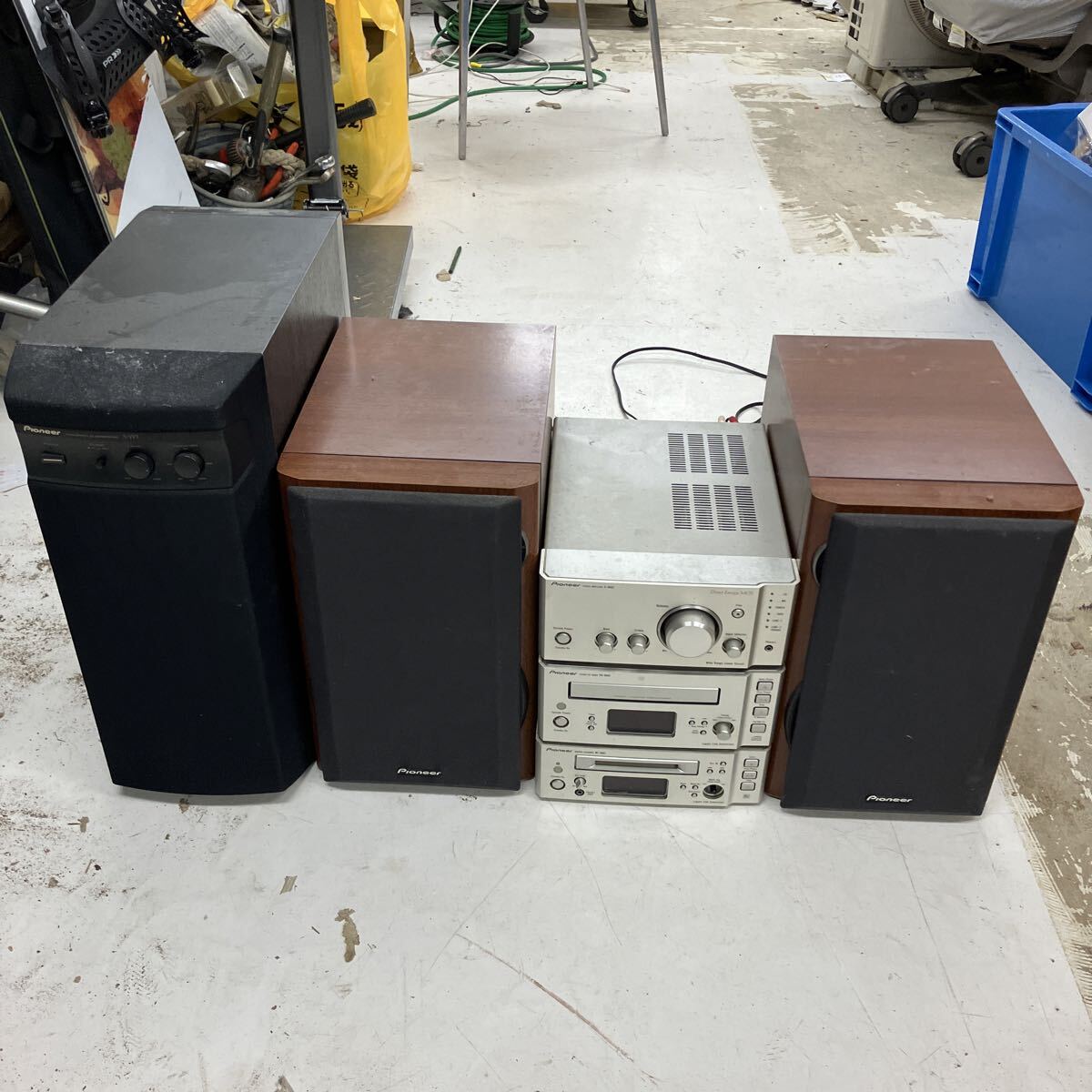 pioneer S-EW5 サブウーファー/VSA-1016V アンプ/S-EU5CR スピーカー/S