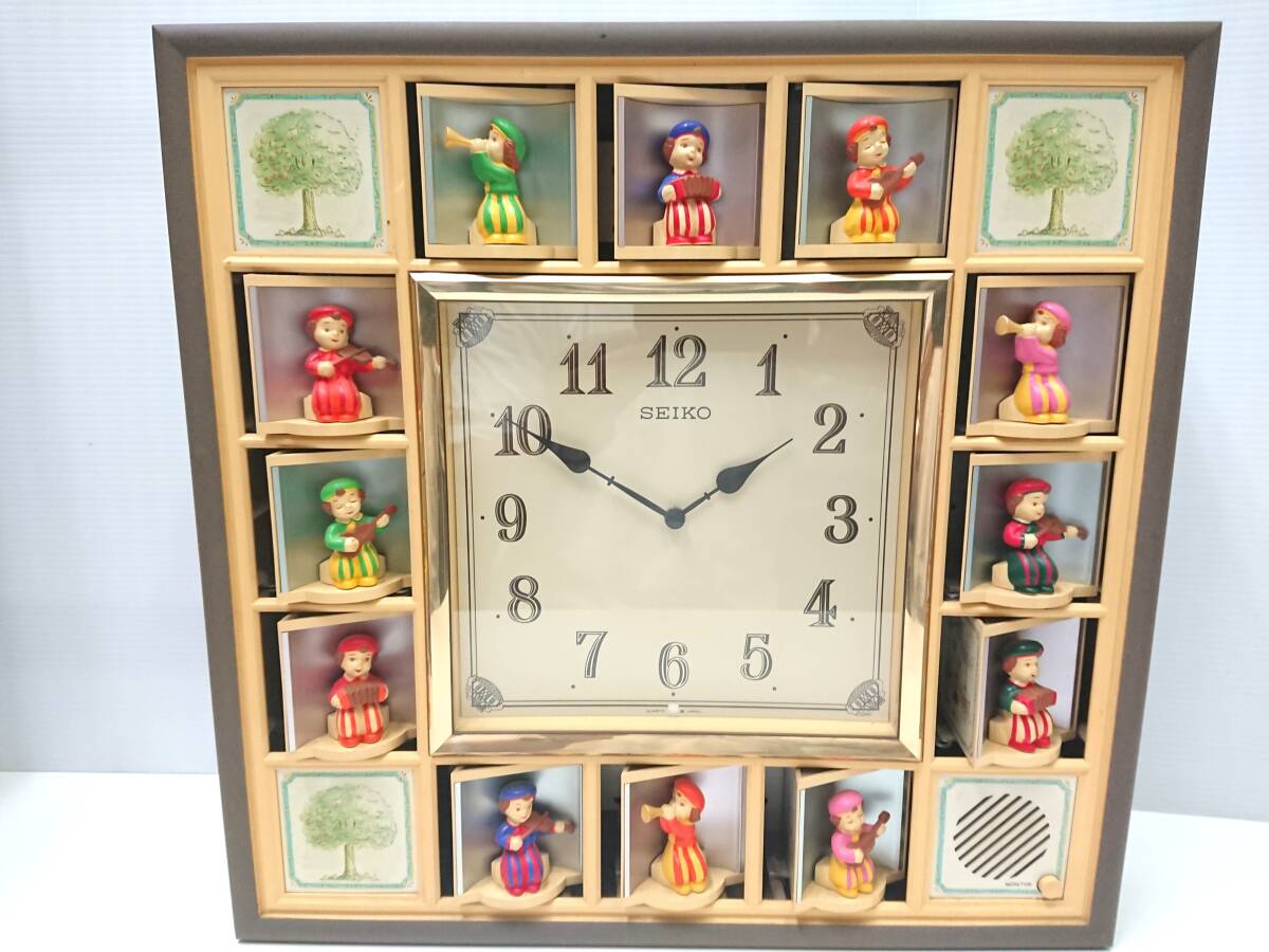 中古】 1円～♪【SEIKO】掛けからくり時計 FANTASIA RE549Gの落札情報
