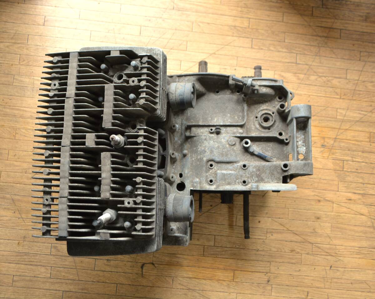 中古】 RZ250 4L3 メッキ シリンダーヘッド クランクケースカバー