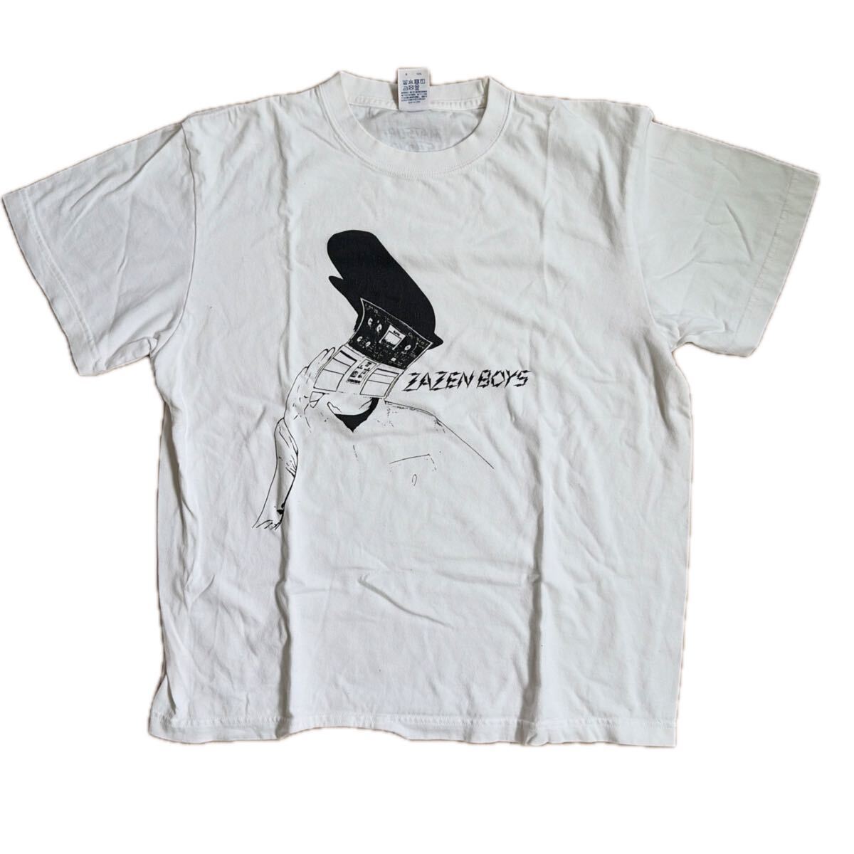 新品】ZAZEN BOYS ギザリ文字 Tシャツ S サイズ 黒 使用感あり ザゼン