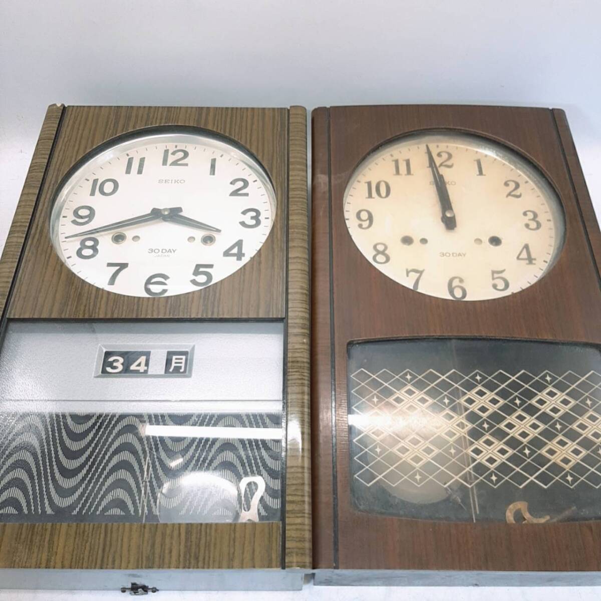訳あり】DECOR SEIKO(デコール セイコー）振り子時計・電波時計