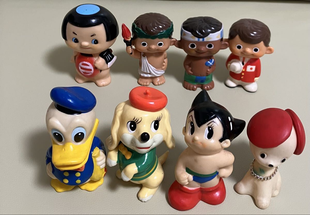 新品】ソフビ 貯金箱 富士銀行 ぼくちゃん 貯金箱 16個 昭和レトロ の