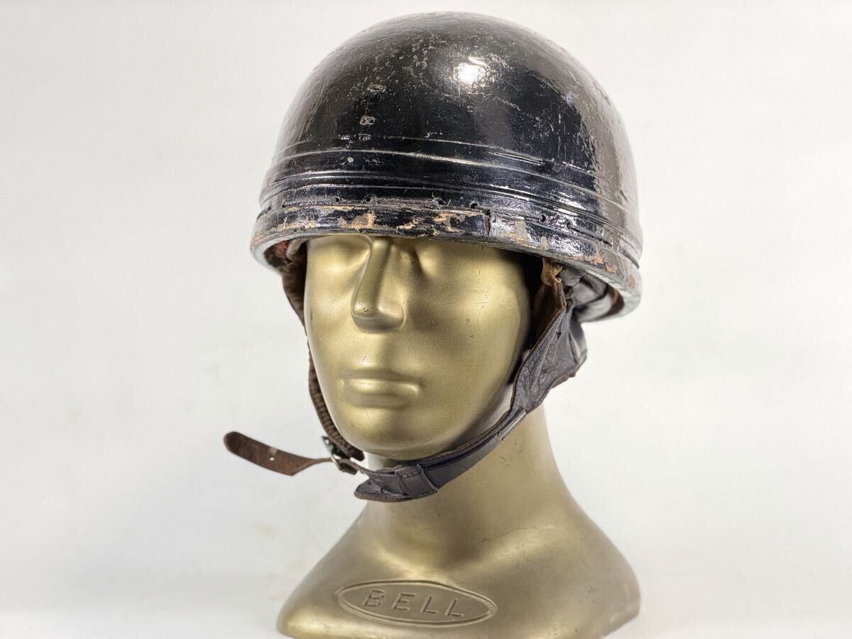 60s HA ヒロタケ アライ R-1 革巻き ビンテージヘルメット ARAI SHOEI