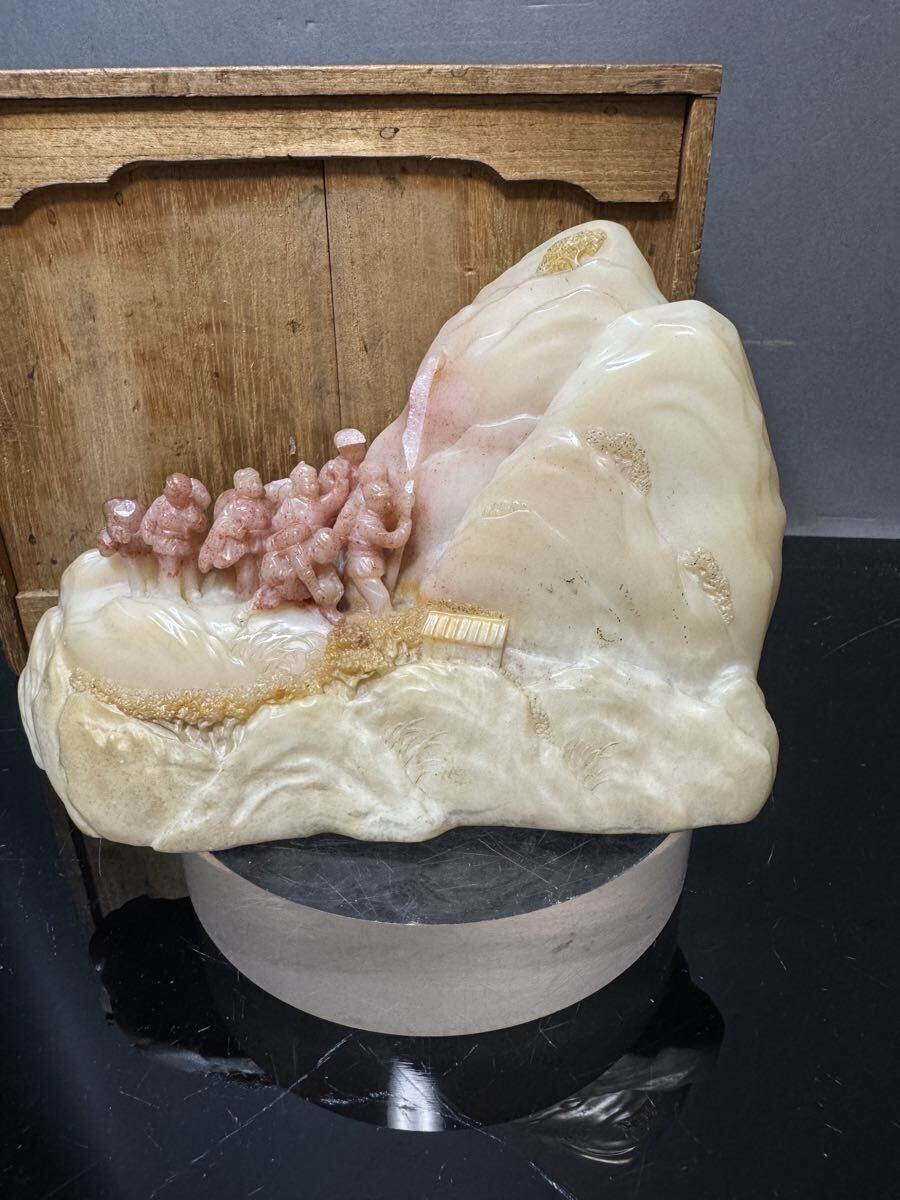 CL127 朝鮮美術 螺鈿細工 黒漆螺鈿鳳凰図丸盆・黒漆青貝螺鈿鳳凰文煎茶