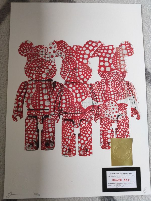 未使用】DEATH NYC 世界限定100枚 アートポスター BE@RBRICK ベア 未使用】DEATH NYC 世界限定100枚 アートポスター BE@RBRICK ベア