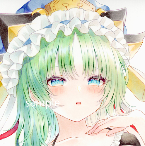 新品】東方project着彩手描きイラスト☆四季映姫・ヤマザナドゥ☆定形