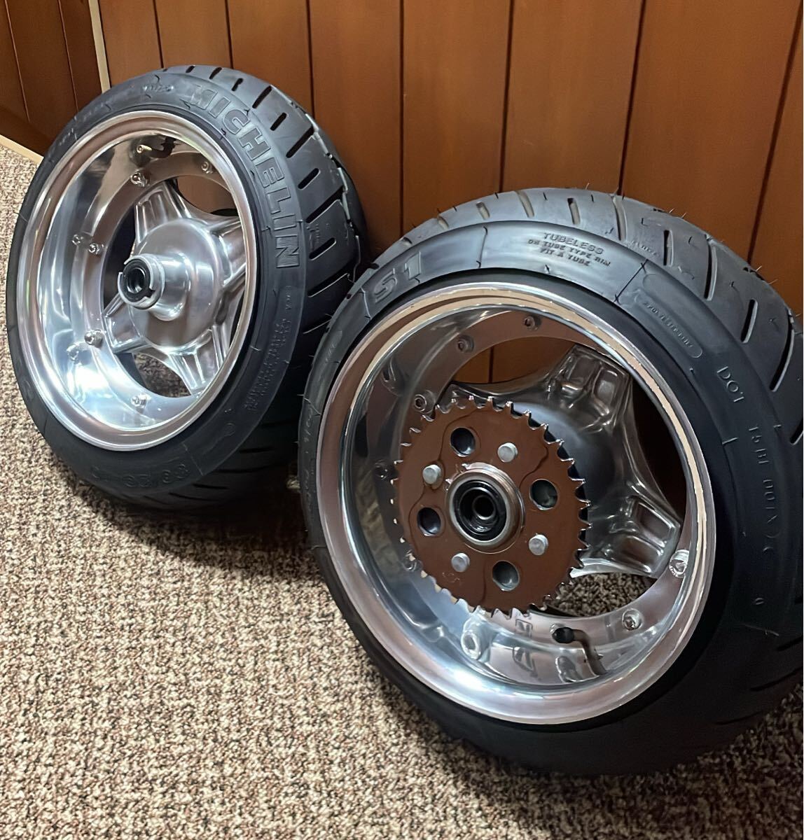 新品】水野板金 6J ホイール リム モトラハブ用 新品未使用 保管品