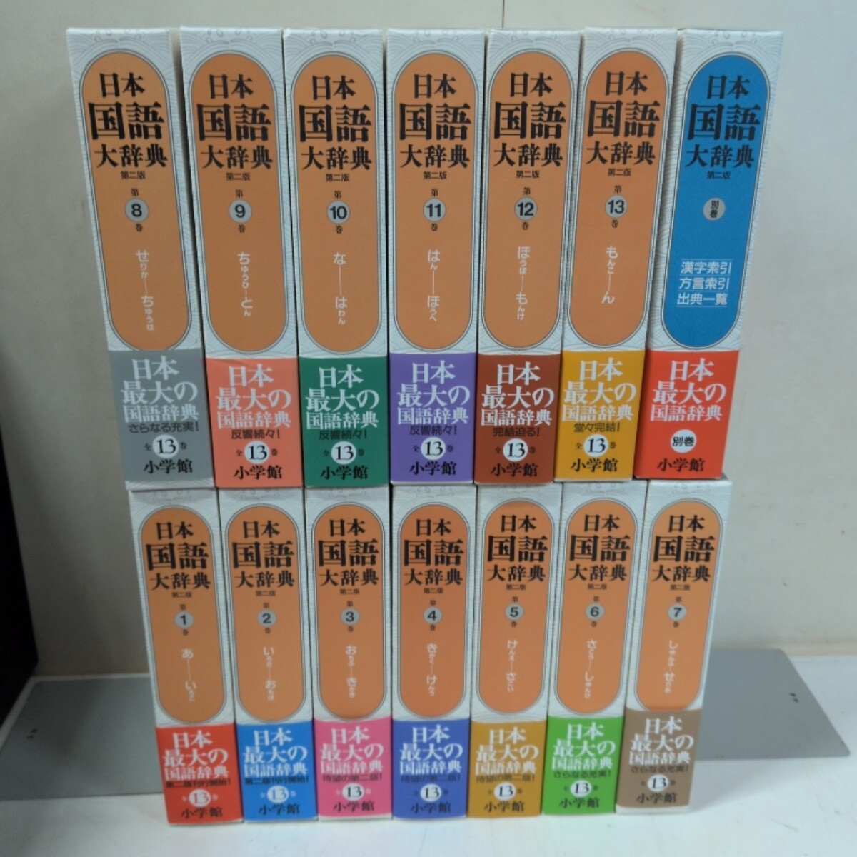 中古】小学館 日本国語大辞典 縮刷版 全10巻セット 別冊付き 函なし