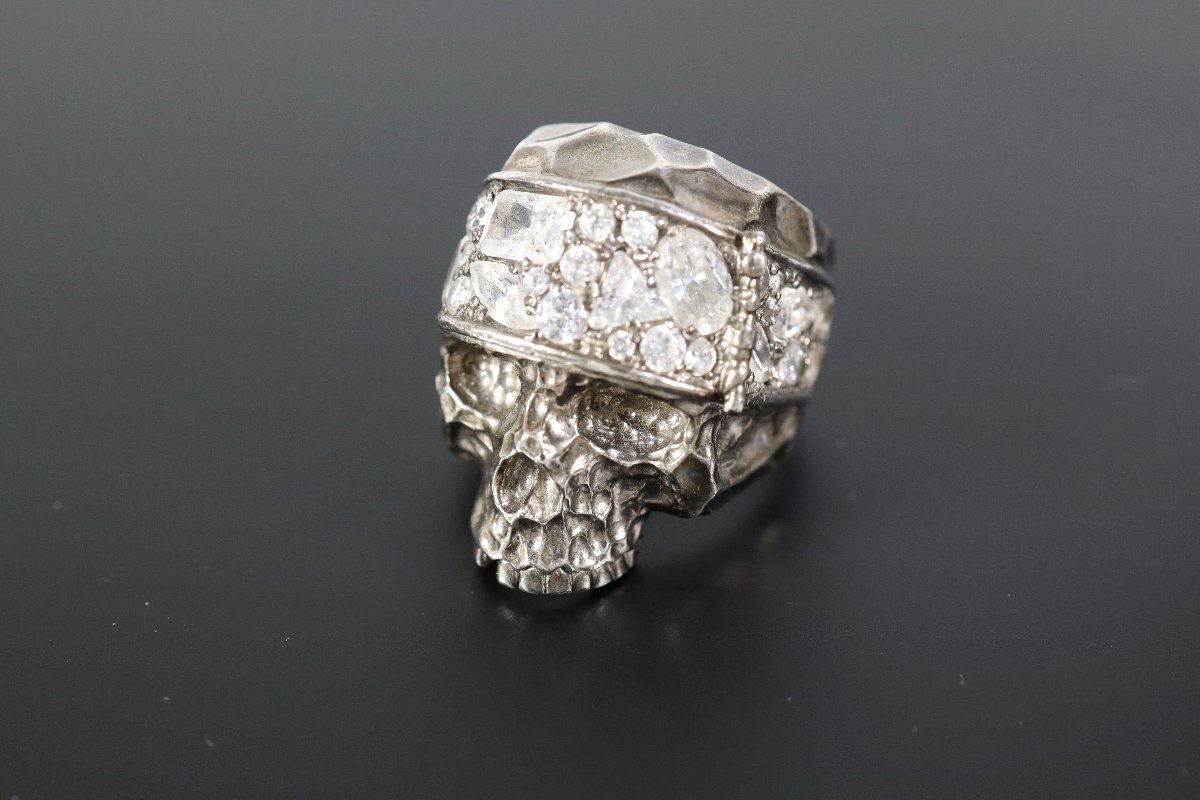 中古】☆DICE ダイス SKULL RING スカル リング キース 10号 925の落札