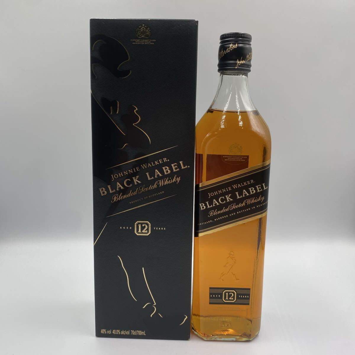 新品】特級ジョニーウォーカー黒ラベル 1970年代 金キャップ Johnnie