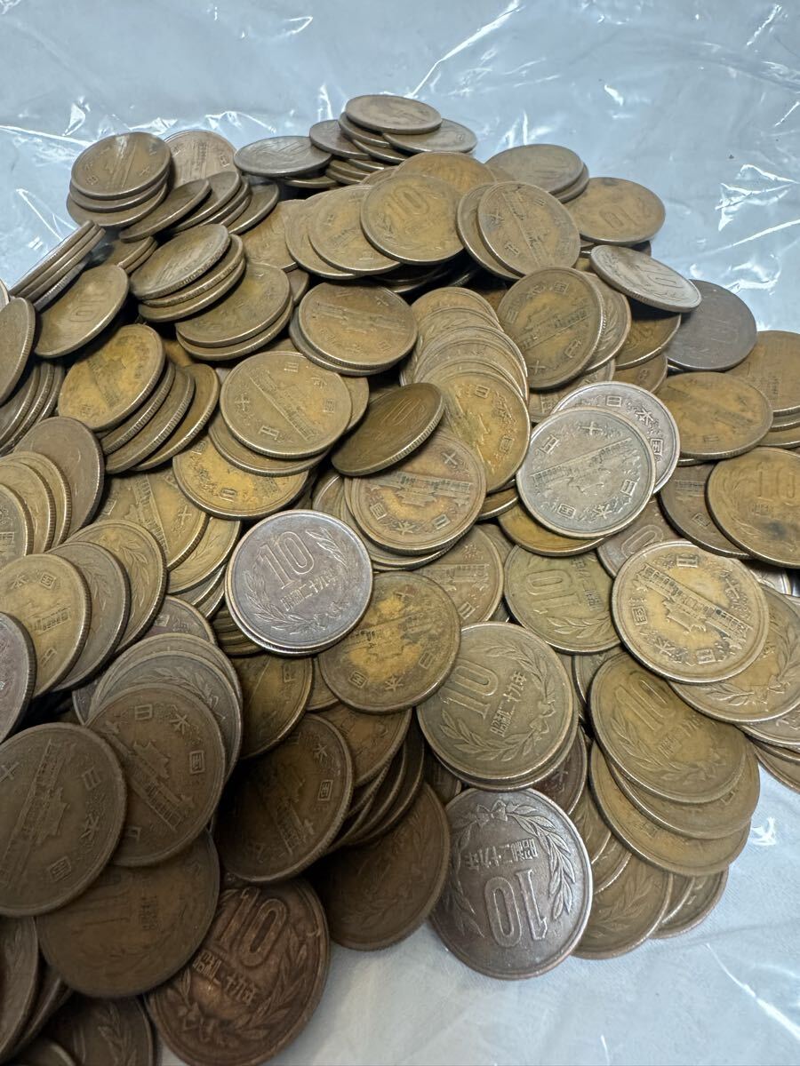 傷や汚れあり】棒金 ロール 十円硬貨 ギザ十 10円硬貨 昭和29年 ギザ10