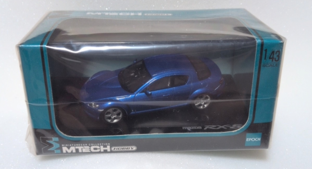 やや傷や汚れあり】エムテック製 マツダ RX-8 (FS 限定) ブルー 1/43の