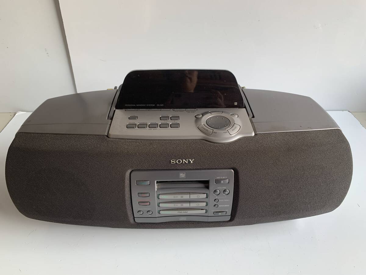 中古 SONY ソニー CD MDコンポ ZS-M35 パーソナルミニディスクシステム