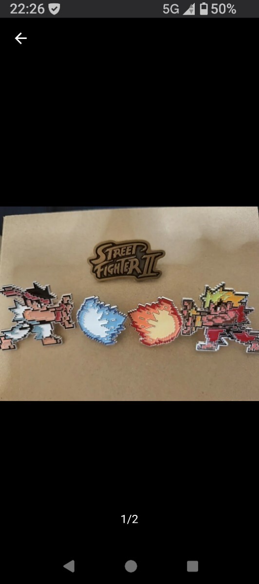 送料無料！ ストリートファイターⅡ ストⅡ ピンバッジ ピンズ 15種