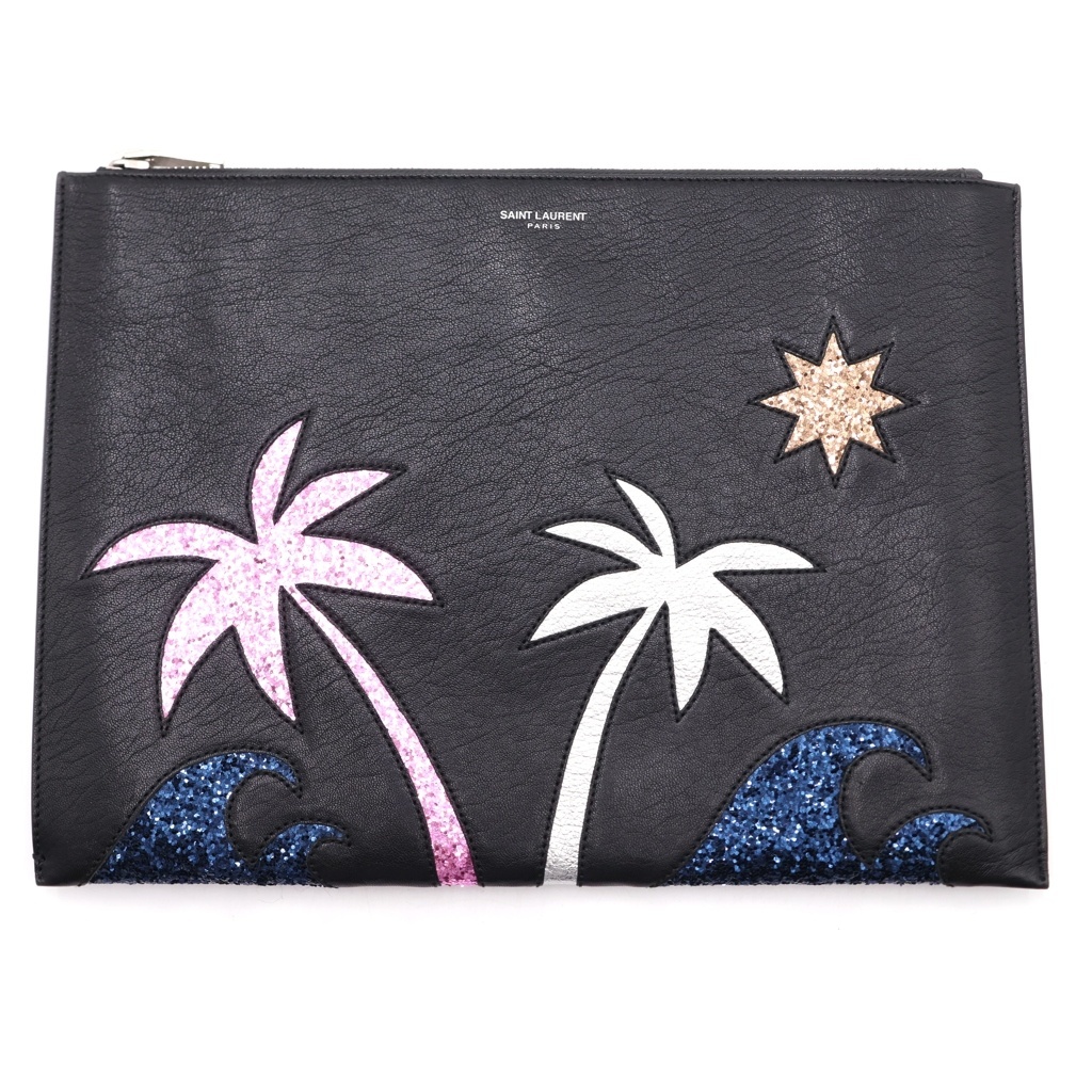 中古】サンローランパリ Saint Laurent パームツリー スカジャン 42の
