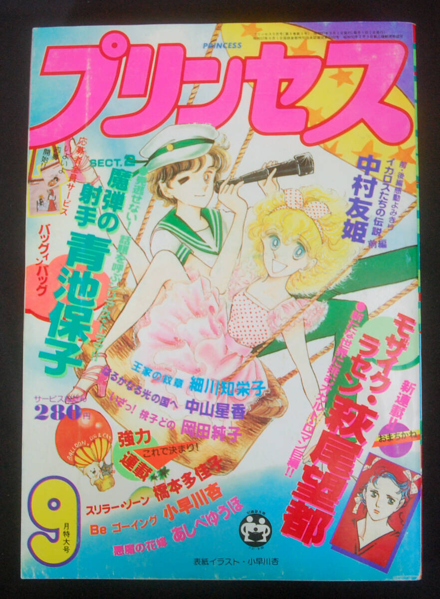プリンセス 2月号 1982年 月刊 プリンセス 1980年2月特大号 昭和55年 細川知栄子 青池保子 中山
