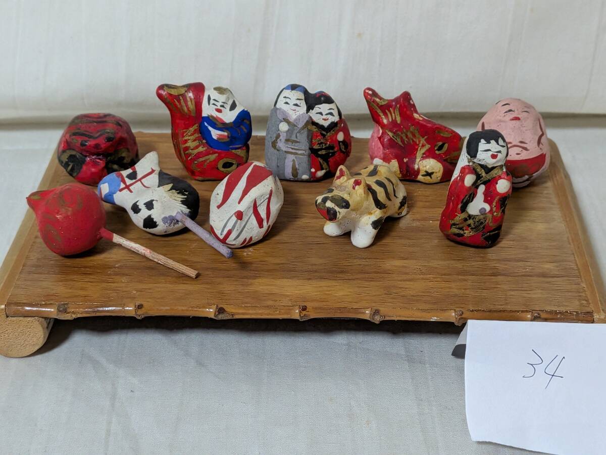 □□香川県 郷土玩具 宮内マサ作 宮内まさ 嫁入り人形 つまみ人形 20体