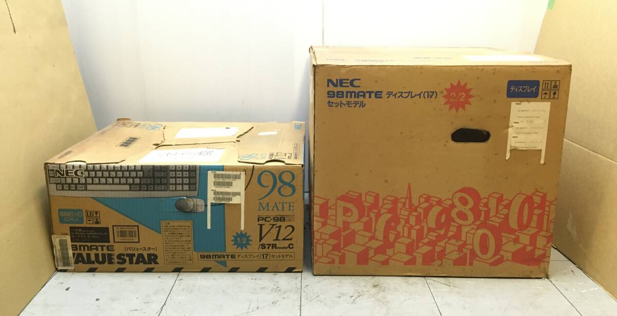 ジャンク】ジャンク□通電・動作OK☆NEC 98MATEディスプレイ(17)II CRT