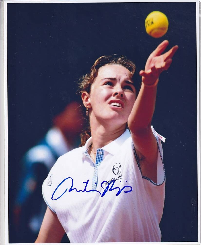 女子テニス　チャンピオン　証明書付き　マルチナ・ヒンギス　直筆サイン入りフォト 女子テニス チャンピオン 証明書付き マルチナ・ヒンギス 直筆サイン